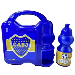 Lunchera Boca Jr 23cm x23cm con Botella sport plastica 350ml en internet