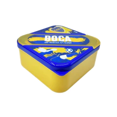 Lunch box Boca con cubiertos Azul Amarillo - Cresko