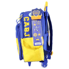 Mochila escolar Boca Juniors la bombonera xeneize con carro - Cresko