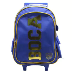 Mochila escolar Boca Juniors cabj el unico grande con carro