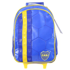 Mochila escolar Boca Juniors cabj de mi corazon con carro - comprar online