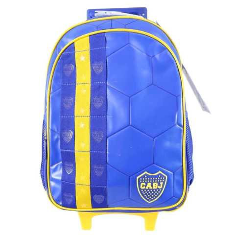Mochila escolar Boca Juniors cabj de mi corazon con carro - comprar online