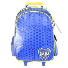 Mochila escolar Boca Juniors grande cabj con carro - comprar online