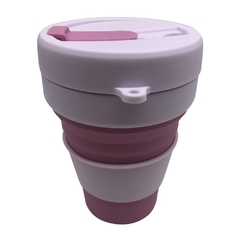 Vaso de café urbano mug con tapa silicona cresko pastel - comprar online