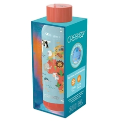 Botella Cresko de acero inoxidable térmica kids mundo