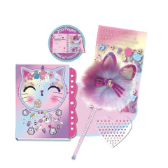 Set con Diario Intimo Caticorn Mesaje Secreto.Cresko 6pcs - comprar online