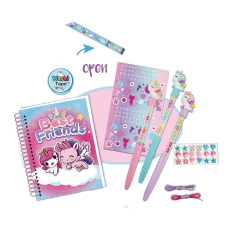 Set con Diario Intimo Unicornio Mesaje Secreto.Cresko 7pcs en internet