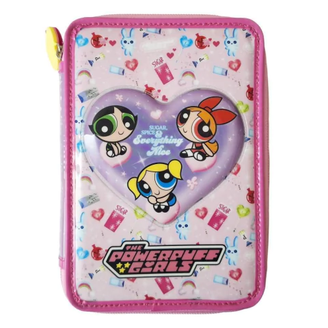 Cartuchera escolar 2 pisos las chicas superpoderosas - comprar online