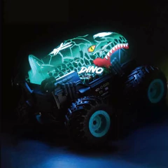 Camioneta Radio Control Acrobacias 360 Turquesa Escala 1.20 Luz y Sonido - Cresko