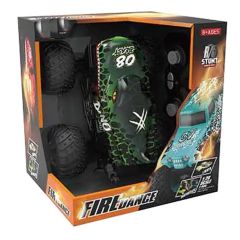 Camioneta Radio Control Acrobacias 360 Verde Escala 1.20 Luz y Sonido - tienda online