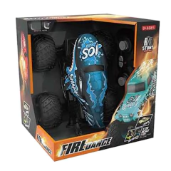 Camioneta Radio Control Acrobacias 360 Azul Escala 1.20 Luz y Sonido - tienda online