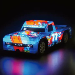 Camioneta Radio Control Remoto Roja Escala 1.24 C/Luces - Cresko