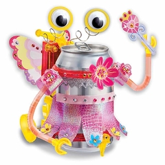 Manualidades ciencia crea robot lata nena kit 4m - comprar online
