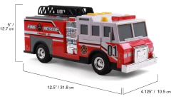 Auto De Bomberos De Juguete Con Luz Y Sonido Mighty Fleet - Cresko