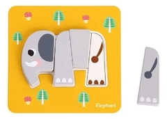 Set 6 Rompecabezas Puzzles Madera Animales Tooky Toy - tienda online