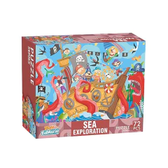 Rompecabeza Puzzle Jumbo Infantil 72 Piezas Piratas Aventura - comprar online