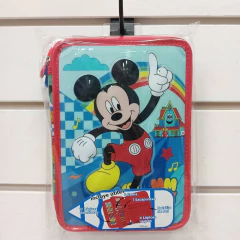 Cartuchera escolar 2 pisos Mickey Mouse smile - tienda online