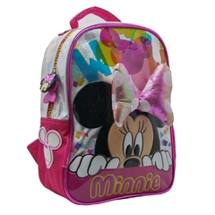 Mochila escolar Minnie Mouse disney moño con relieve en internet