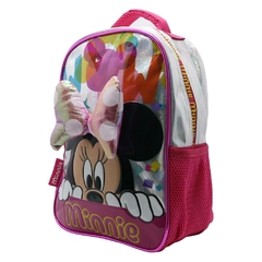 Mochila escolar Minnie Mouse disney moño con relieve - Cresko