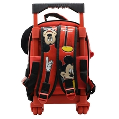 Mochila escolar Mickey Mouse disney oreja relieve con carro - comprar online