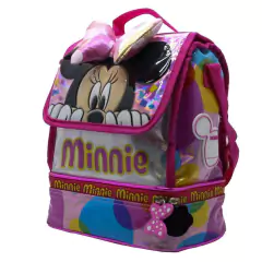 Lunchera escolar Minnie Mouse moño con relieve disney - Cresko