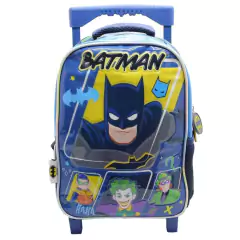 Mochila Escolar DC Liga de la Justicia batman fight carro