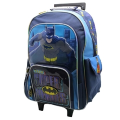 Mochila Escolar DC Liga de Justicia batman team super carro - Cresko
