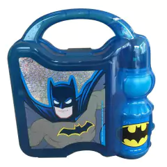 Lunchera escolar de plástico trae botella cresko Batman DC