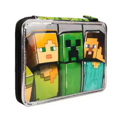 Cartuchera escolar Minecraft creeper y amigos en internet