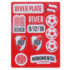 Mochila escolar River Plate carp escudo club con carro - tienda online