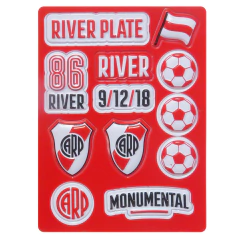 Mochila escolar River Plate carp futbol diseño con carro - tienda online