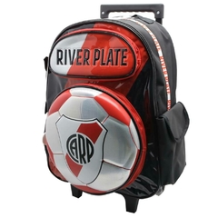 Mochila escolar River Plate diseño clasico con carro - Cresko
