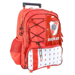 Imagen de Mochila escolar River Plate futbol aguante carp con carro