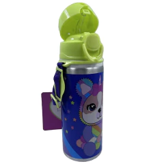 Botella infantil tapa con botón pico correa Simones - comprar online