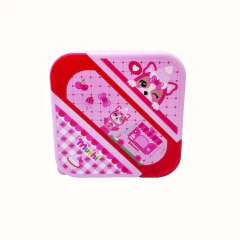 Lunch box con cubiertos Simones Fucsia rojo - Cresko