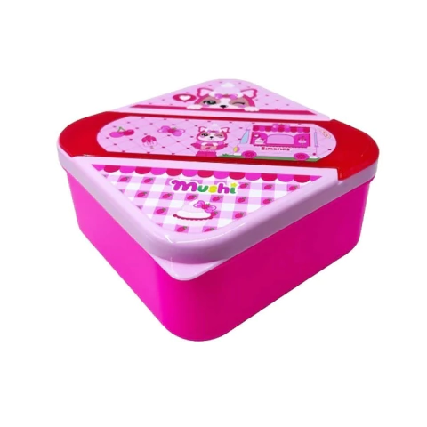 Lunch box con cubiertos Simones Fucsia rojo - comprar online