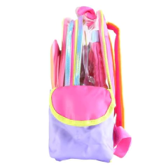 Mochila escolar Simones Mushi con bolsita de tela - Cresko