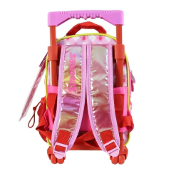 Mochila escolar Simones Mushi cherry con carro en internet