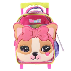 Mochila escolar Simones Mushi hearts con carro - comprar online