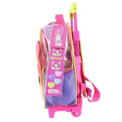 Mochila escolar Simones Mushi hearts con carro - Cresko