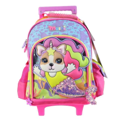 Mochila escolar Simones Mushi mar sirena con carro - comprar online