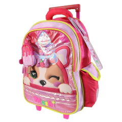 Mochila escolar Simones Mushi llavero heladito con carro - tienda online