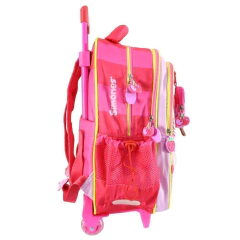 Mochila escolar Simones Mushi llavero heladito con carro en internet