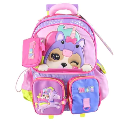 Mochila escolar Simones Mushi a brillar con carro - comprar online