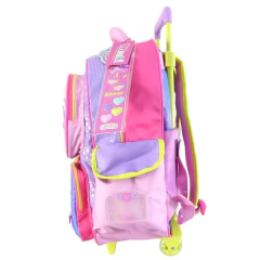 Mochila escolar Simones Mushi a brillar con carro - Cresko