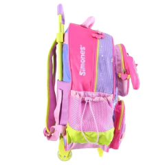Mochila escolar Simones Mushi a brillar con carro en internet