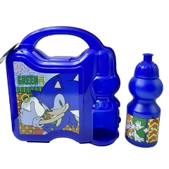 Lunchera Sonic 23cm x 23cm con Botella sport plastica 350ml en internet