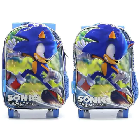 Mochila escolar Sonic frontiers para primaria con carro