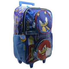 Mochila escolar Sonic y knuckles personajes con carro en internet