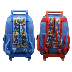 Mochila escolar Sonic knuckles team tails con carro - comprar online